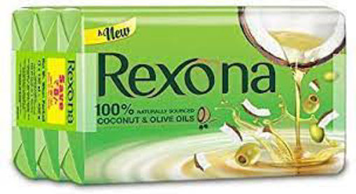 Picture of Rexona Coconut and Olive Oil Soap 150g Pack of 3