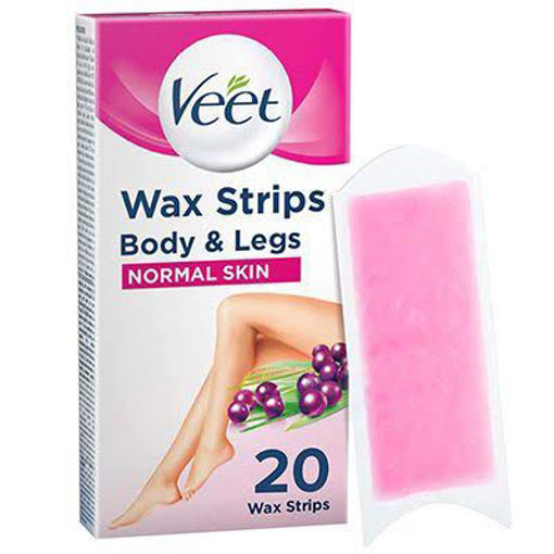 Picture of Veet Full Body Waxing Strip Kit for Normal Skin 20Strips