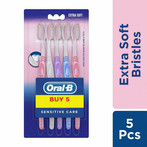 Picture of Oral-B Sensitive Care Toothbrush 5 pcs