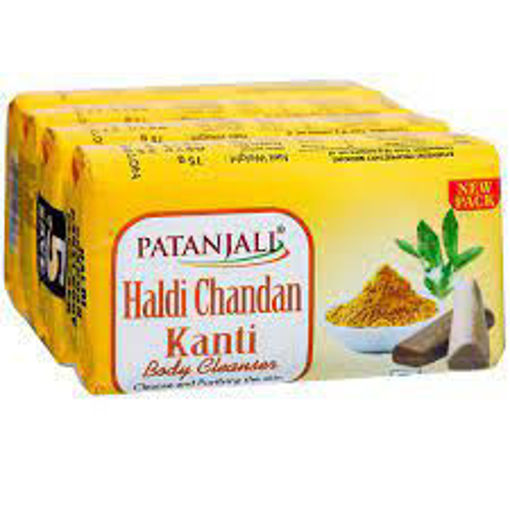 Picture of Patanjali Haldi Chandan Kanti Soap 75g*4n