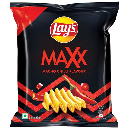 Picture of Lays Maxx Potato Chips Macho Chilli 22.5g