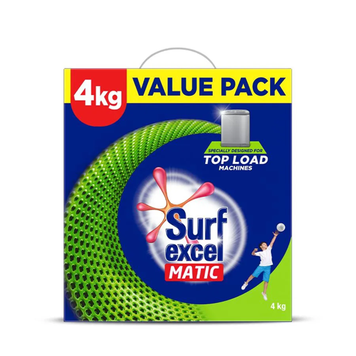 Picture of Surf Excel Matic Detergent Powder Top Load 4kg