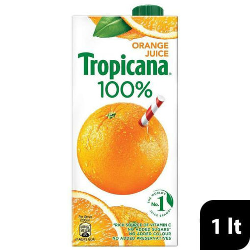 Picture of Tropicana 100% Orange Juice 1 L