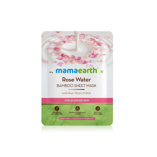 Picture of Mamaearth Rose Water Bamboo Sheet Mask 25g