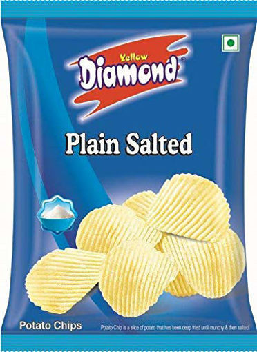 Picture of Yellow Diamond Plain Salted Chips 60g