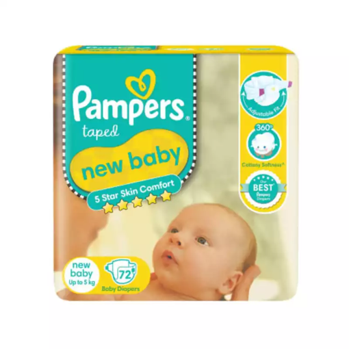 Picture of Pampers Active Baby Diapers New Born 72 Count