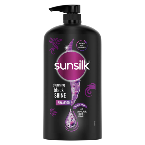 Picture of Sunsilk Stunning Black Shine Shampoo 1l