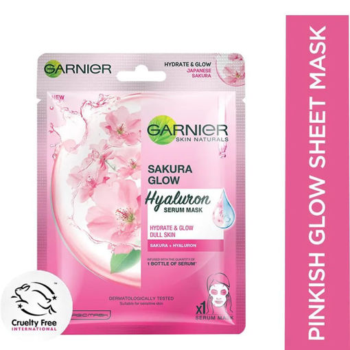 Picture of Garnier Sakura Glow Face Serum Sheet Mask 28g