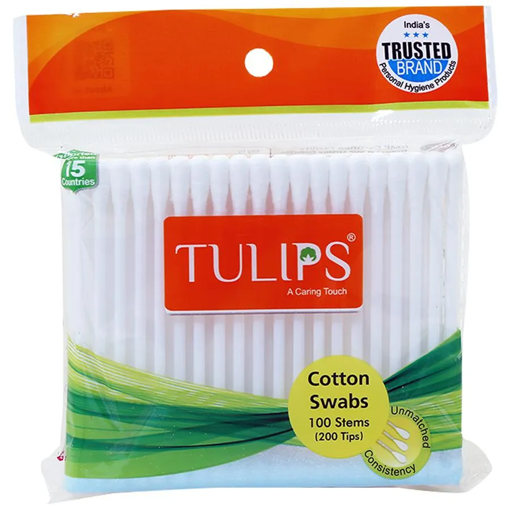Picture of Tulips Cotton Swabs 100 pcs