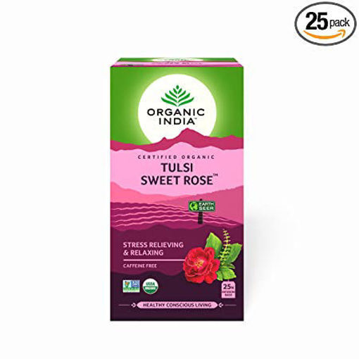 Picture of Organic India Tulsi Sweet Rose 25 TeaBags