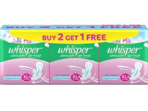 Picture of Whisper Ultra Soft Air Fresh Xl  45pc