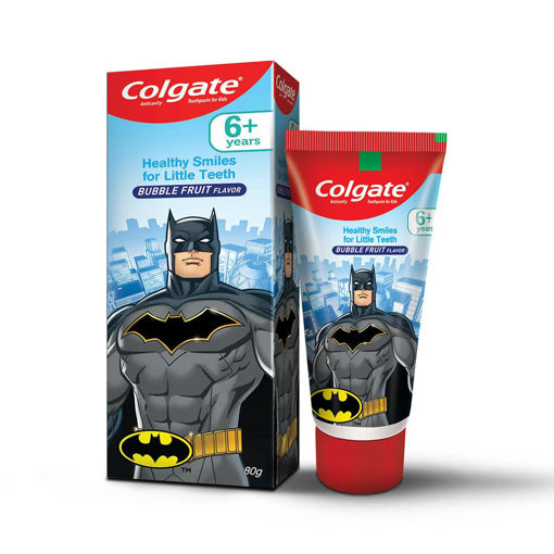 Picture of Colgate Kids 6+ Years Bubble Fruit Flavour Batman 80g