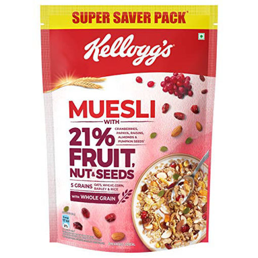 Picture of Kellogs Muesli With 21% Fruit & Nut Seeds 750gm