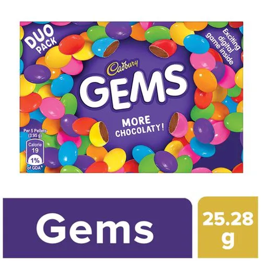 Picture of Cadbury Gems 25.28 g Carton