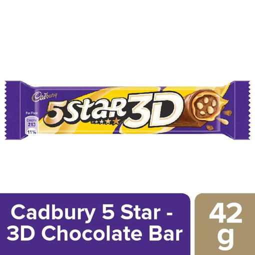 Picture of Cadbury 5 Star 3D Chocolate Bar 42g