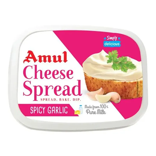 Picture of Amul Processed Cheese Spread Spicy Garlic 200g