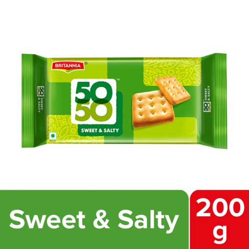 Picture of Britannia 50-50 Sweet & Salty Biscuits 200g