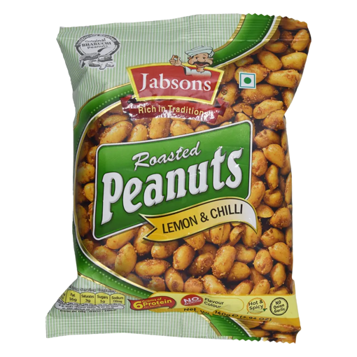 Picture of Jasons Lemon & Chilli Roasted Peanuts 140g