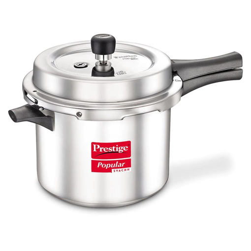 Picture of Prestige Popular Svachh Outer Lid Aluminium Pressure Cooker 5l Silver