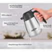 Picture of Milton Thermosteel Classic 24 Hours Hot or Cold Tea  Coffee 600 ml Silver Stainless Steel