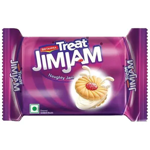 Picture of Britannia Jim Jam Cream Biscuits 138g