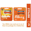 Picture of Gillette Fusion 5 Manual Blades for men  2 pcs