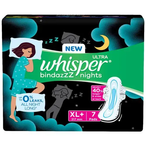 Picture of Whisper Ultra Overnight Sanitary Pads - Extra Large Wings