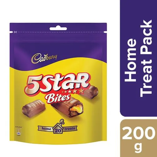 Picture of Cadbury 5 Star Chocolate Home Pack 200g 20 units