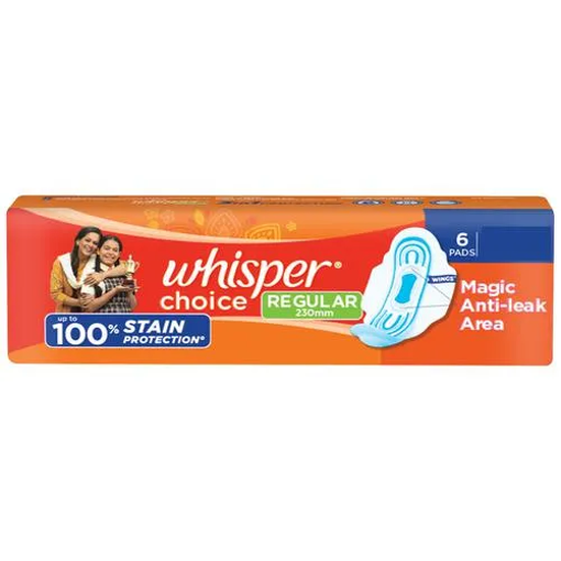 Picture of Whisper Choice Sanitary Pads - 6 Pcs