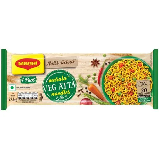Picture of MAGGI Nutri-Licious Masala Veg Atta Noodle 290g Pack of 4