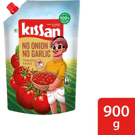 Picture of Kissan No-Onion No-Garlic Tomato Sauce 950 g Doy Pack