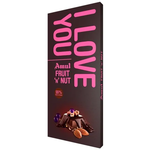 Picture of Amul I Love You Fruit N Nut Chocolate 150g