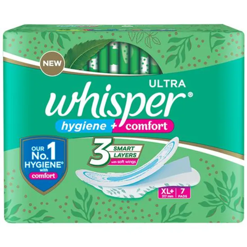 Picture of Whisper Sanitary Pad Ultra Clean XL Plus 7 pcs