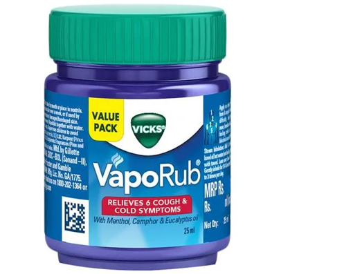 Picture of Vicks Vapo Rub Relieves Cold & Cough 25 ml Bottle