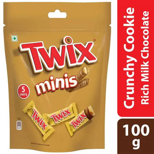 Picture of Twix Minis Crunchy Cookie 100 g