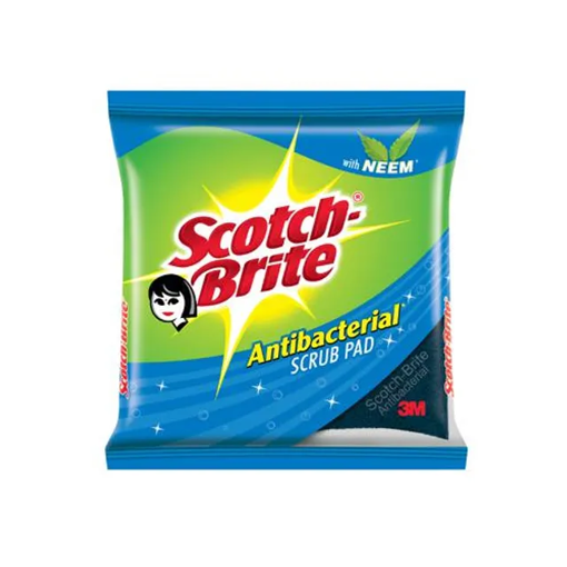 Picture of Scotch brite Scrub Pad Anti Bacterial 29 g Pack of 3