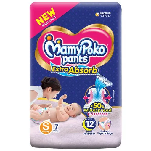 Picture of Mamypoko Pants Extra Absorb Diaper Small Size 7 pcs