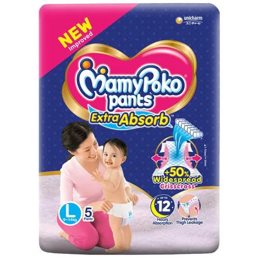 Picture of Mamy Poko Pants Diaper Extra Absorb Large 5 pcs