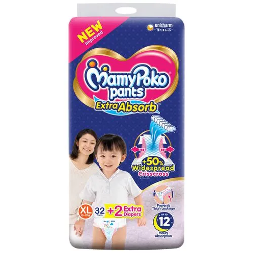 Picture of Mamypoko Pant Style Diapers Extra Large 34 pcs