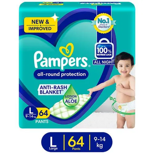 Picture of Pampers Diaper Pants Large 64 pcs
