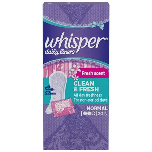 Picture of Whisper Daily Liners 40s pack