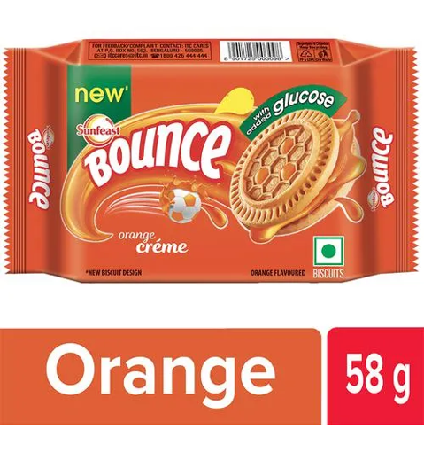 Picture of Sunfeast Bounce Orange Creame Biscuit 64gm