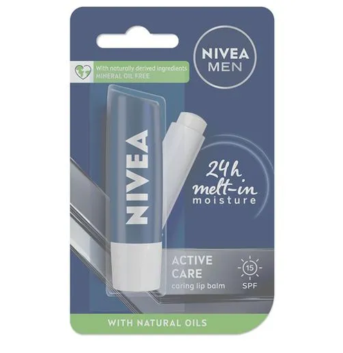 Picture of Nivea Men Active Care Caring Lip Balm 4.8g