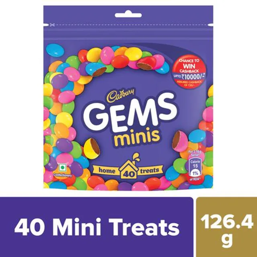 Picture of Cadbury Gems Minis Home Treat 126.4g
