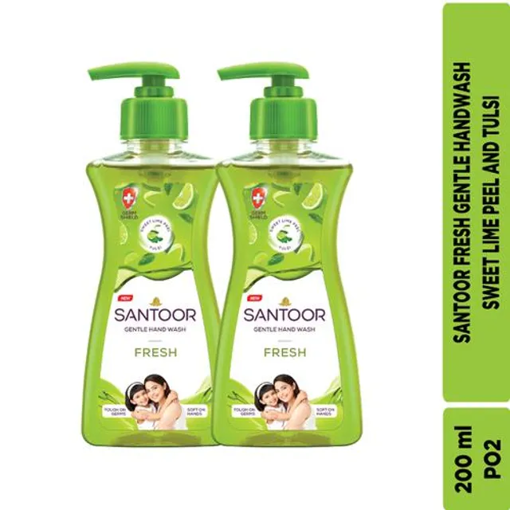 Picture of Santoor Gentle Handwash Fresh 200 ml B1G1 Free