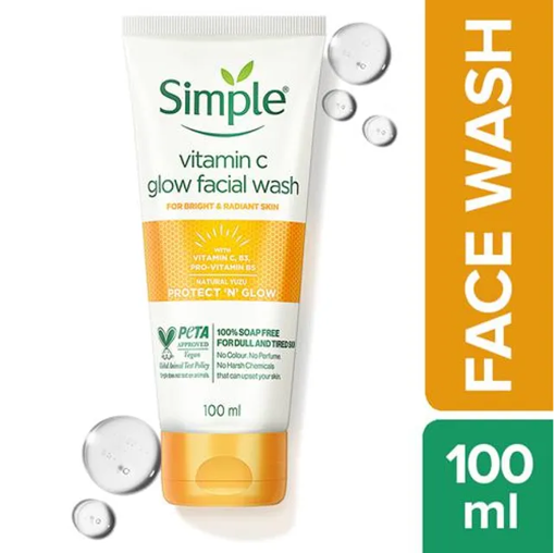 Picture of Simple Protect N Glow Vitamin C Glow Facial Wash 100ml