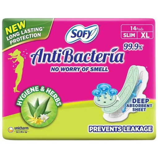 Picture of Sofy Anti-Bacteria Sanitary Pad XL 14 pcs